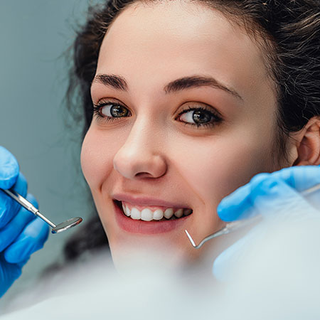Dental hygiene check at Hygienist London Clinic