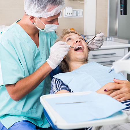 Dental hygiene check at Hygienist London Clinic