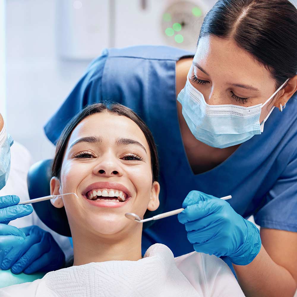 Dental hygiene check at Hygienist London Clinic