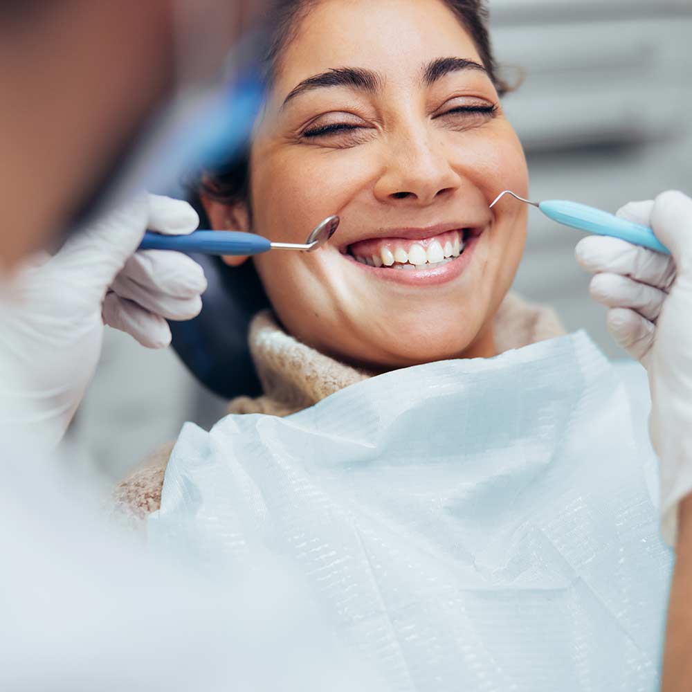 Dental hygiene check at Hygienist London Clinic